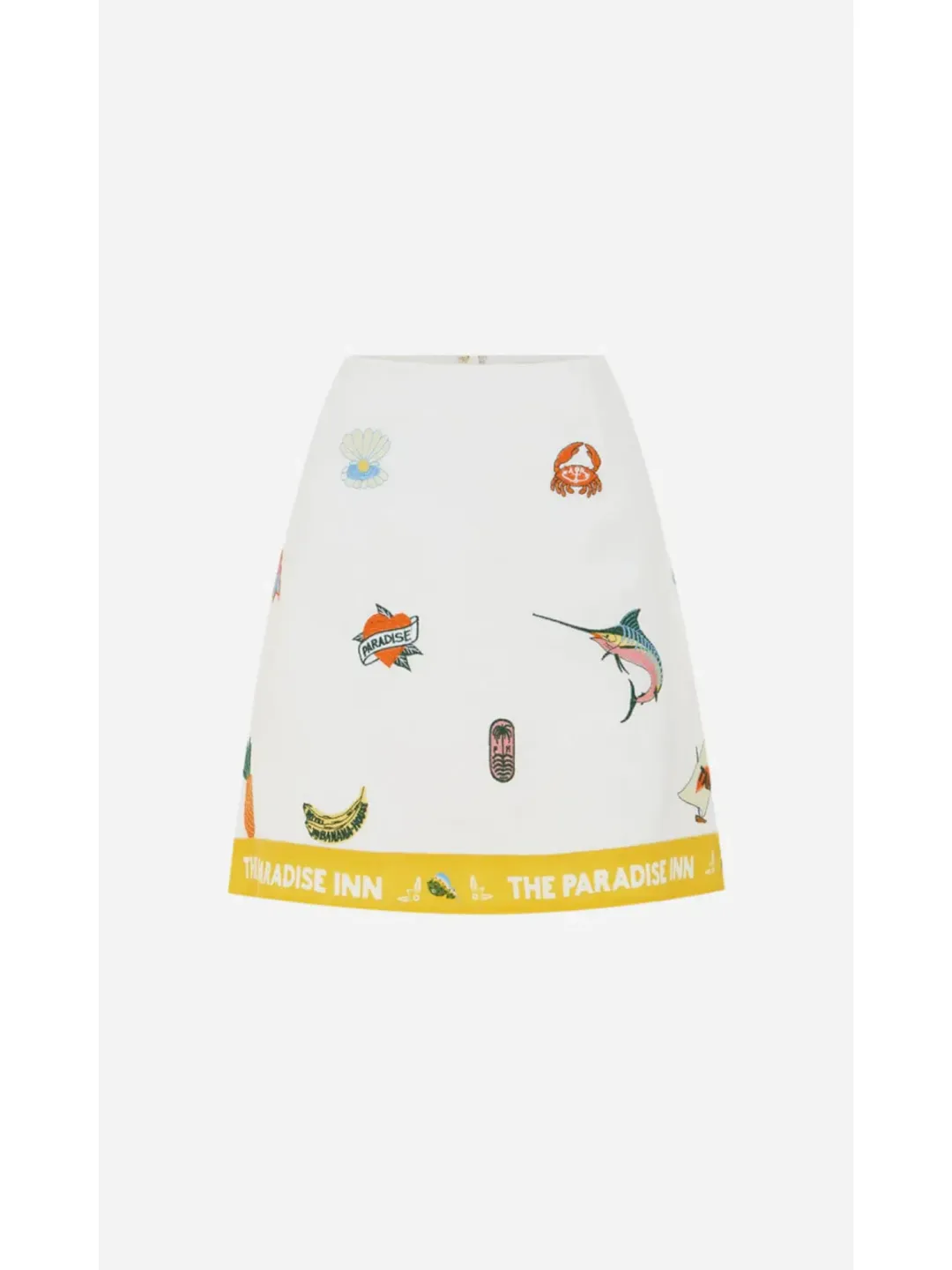 Alemais Blue Marlin Embroidered Shirt AU 14 and Skirt AU 16 in Print for rent on The Volte - main image