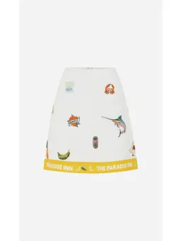 Alemais Blue Marlin Embroidered Shirt AU 14 and Skirt AU 16 in Print for rent on The Volte - image 9