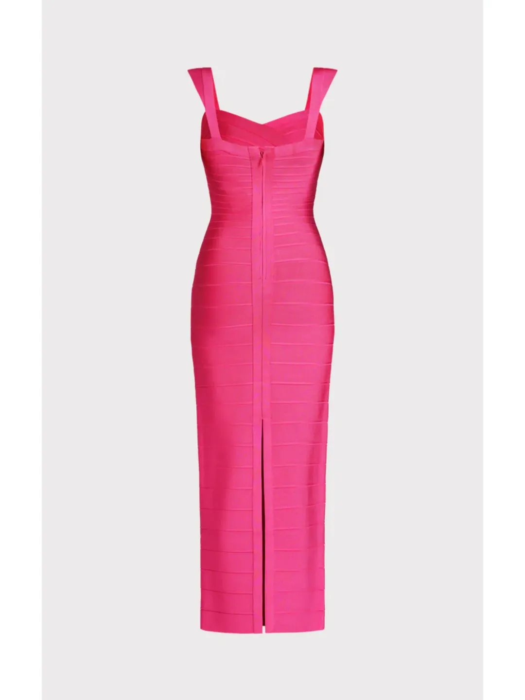 Herve Leger Fluted Bandage Gown in Pink Size Small / AU 8 for rent on The Volte - main image