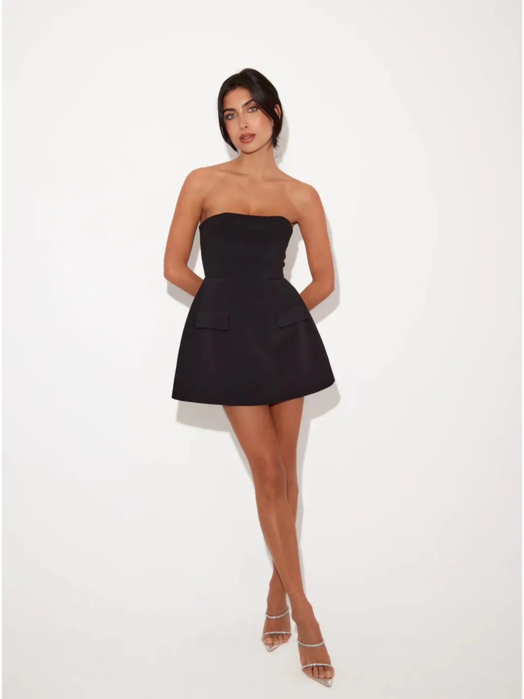Odd Muse The Ultimate Muse Strapless Dress in Black Size AU 14 for rent on The Volte - main image