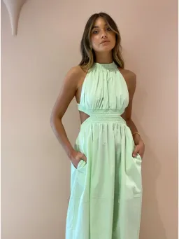 Camilla and Marc Pollina Midi Dress in Sour Apple Size AU 10 for rent on The Volte - image 2
