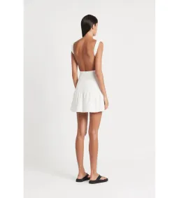 Sir the Label Lorena Open Back Mini Dress White Size AU 12  for rent on The Volte - image 2