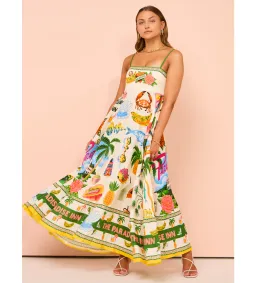 Alemais  Paradiso Sundress In Multi Size 16 for rent on The Volte - image 1