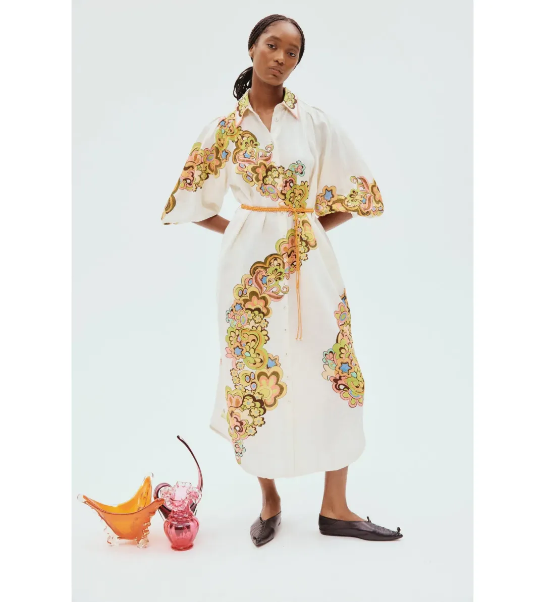 Alemais Starscape Shirtdress Print Size 14 for rent on The Volte - main image