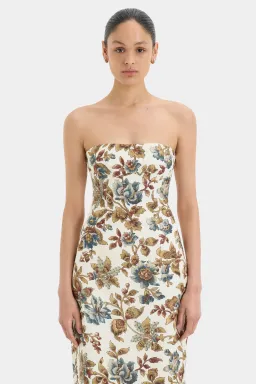 Sir the Label Eleanora Column Dress Viola Print Size 1 /Au 8 for rent on The Volte - image 2