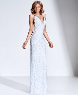 GEMELI POWER PETITES PIERRES WHITE GOWN SIZE 10 for rent on The Volte - image 1