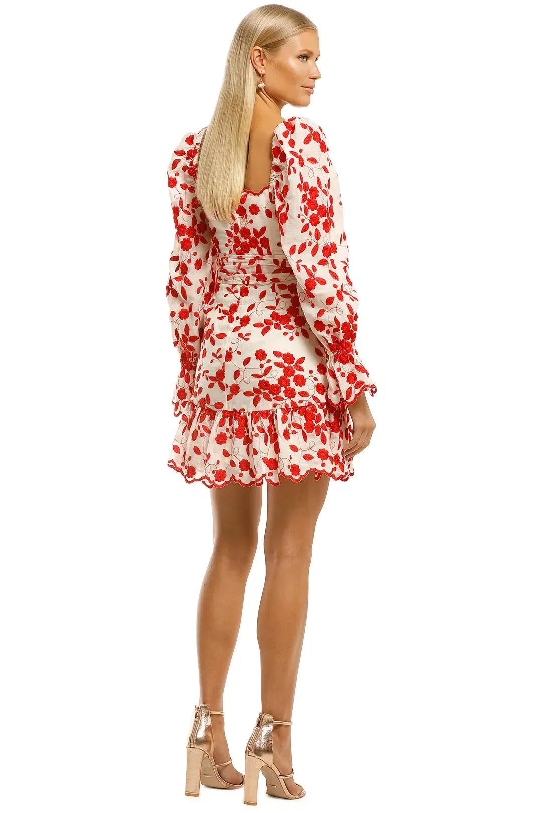 Talulah Endless Love Mini Dress in Floral Embroidery Size 14 for rent on The Volte - main image