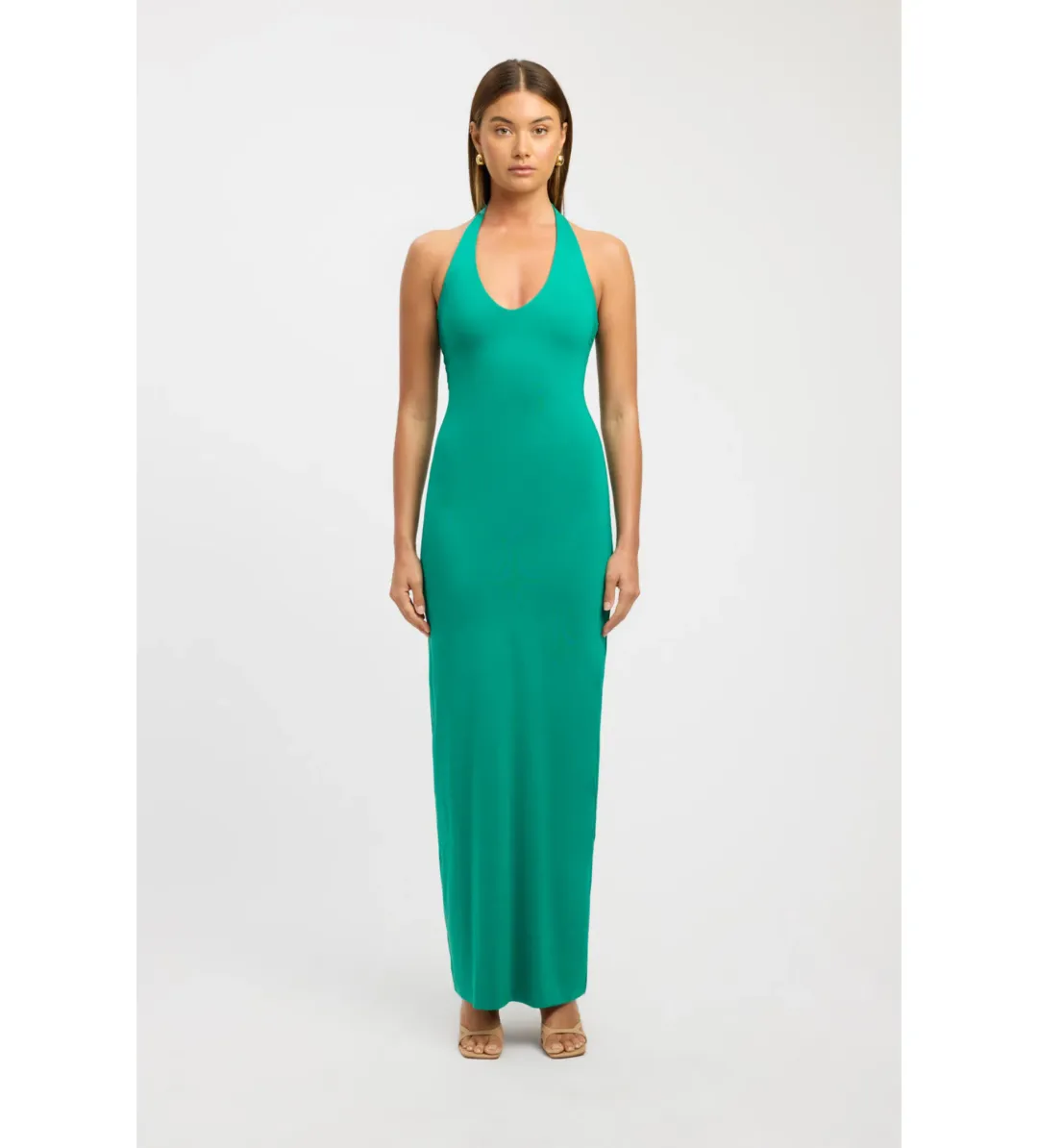 Kookai Stella Halter Maxi Dress  Apple Size 8   for rent on The Volte - main image