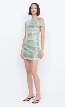 Bec & Bridge Brydie Asym Mini Dress Mint Ombre Size 8 / AU 8 for rent on The Volte - image 5