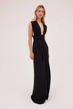 Bianca Spender Silk CDC Ascendant Gown Black Size 0 / AU 6  for rent on The Volte - image 2