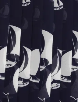  Zimmermann Pleated Tie Neck Midi Dress Moonlight Sailboats Size 0P / AU 6  for rent on The Volte - image 5