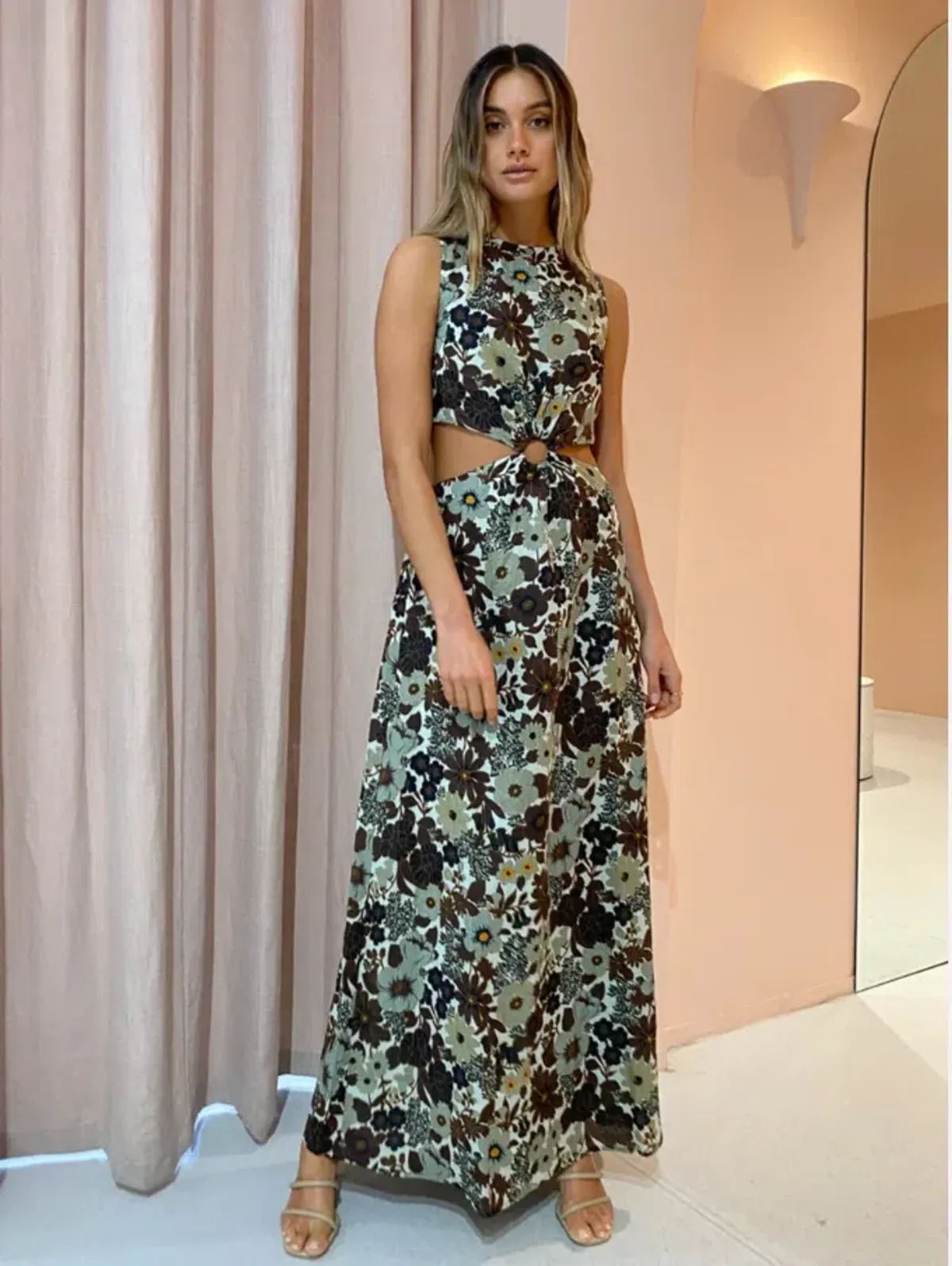 Sir The Label Constantine Cut Out Midi Dress Constantine Size 1 / AU 8 for rent on The Volte - main image