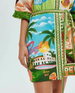 Alemais Paradiso Mini Dress Multi Print Size 16 for rent on The Volte - image 7