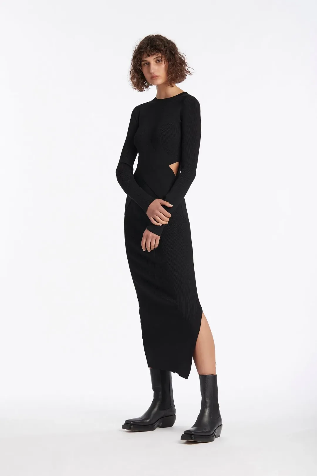 Sir The Label Celina Midi Dress Black Size 2 / AU 10 / M for rent on The Volte - main image