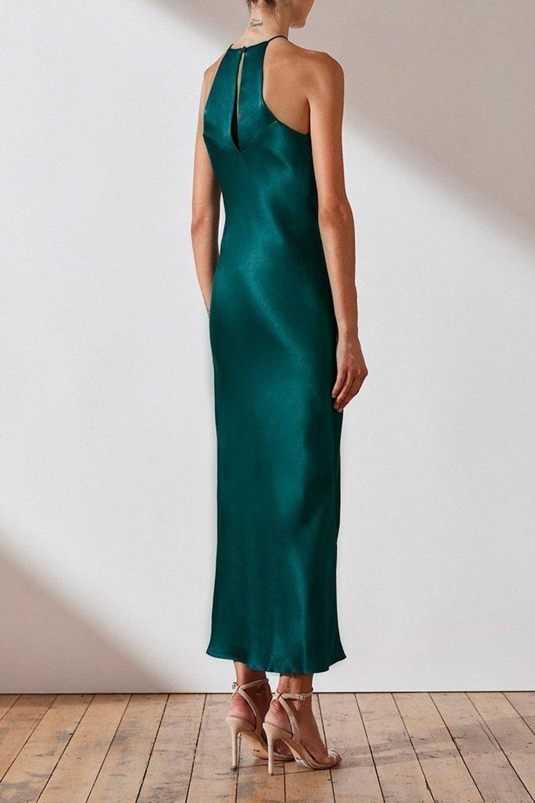 Shona Joy Giselle Bias Dress Green Size 8 for rent on The Volte - main image