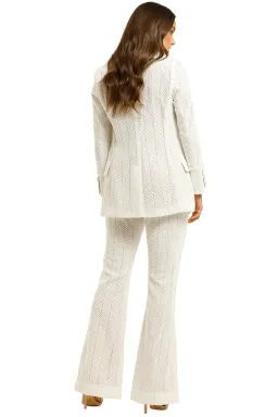 We Are Kindred Marbella Blazer and Pant Set in Frost Size 14 for rent on The Volte - image 3