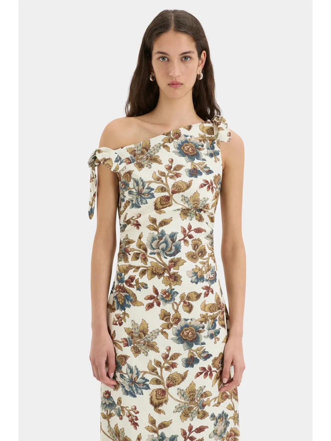 Sir The Label Eleanora Tie Shoulder Dress in Viola Print Size 3 / AU 12 for rent on The Volte - main image