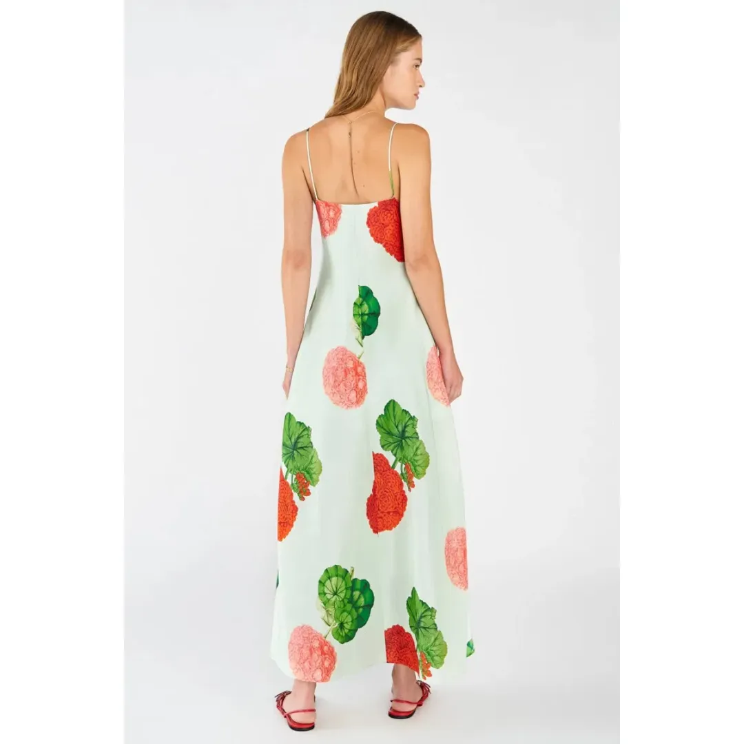 Oroton Posie Garden Print Slip Dress Floral Size AU 16 for rent on The Volte - main image