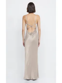 Bec & Bridge Malia Maxi Dress Smoke Taupe Size AU 10 for rent on The Volte - image 4