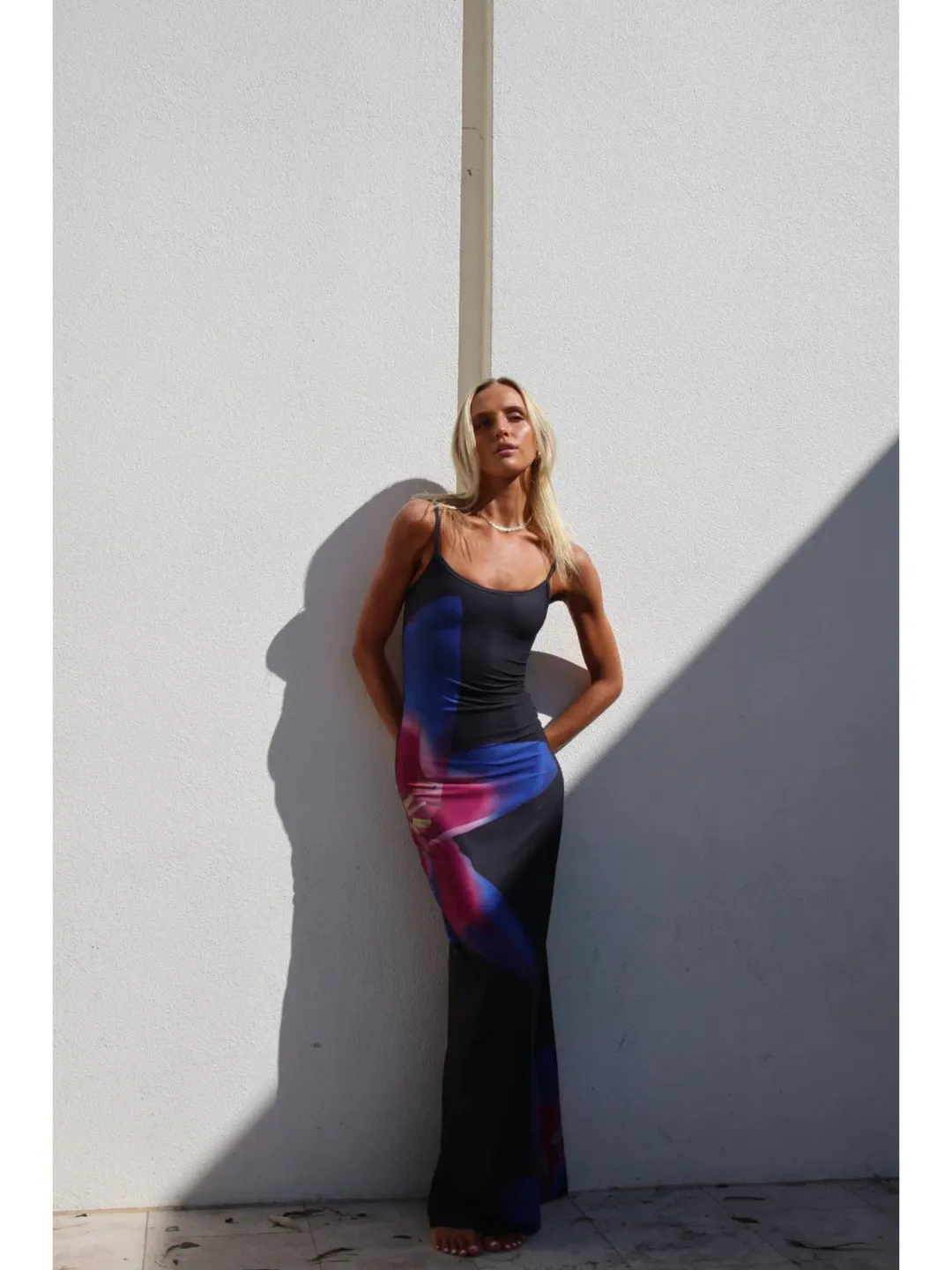 Rat & Boa Midnight Lily Floral Slip Dress Print Size AU 8 for rent on The Volte - main image