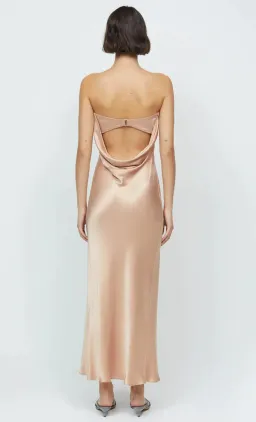 Bec & Bridge Moon Dance Strapless Maxi Dress Rose Gold AU 8 for rent on The Volte - image 3