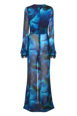 Rat & Boa Fiorella Maxi Dress Blue Size 12 for rent on The Volte - image 9