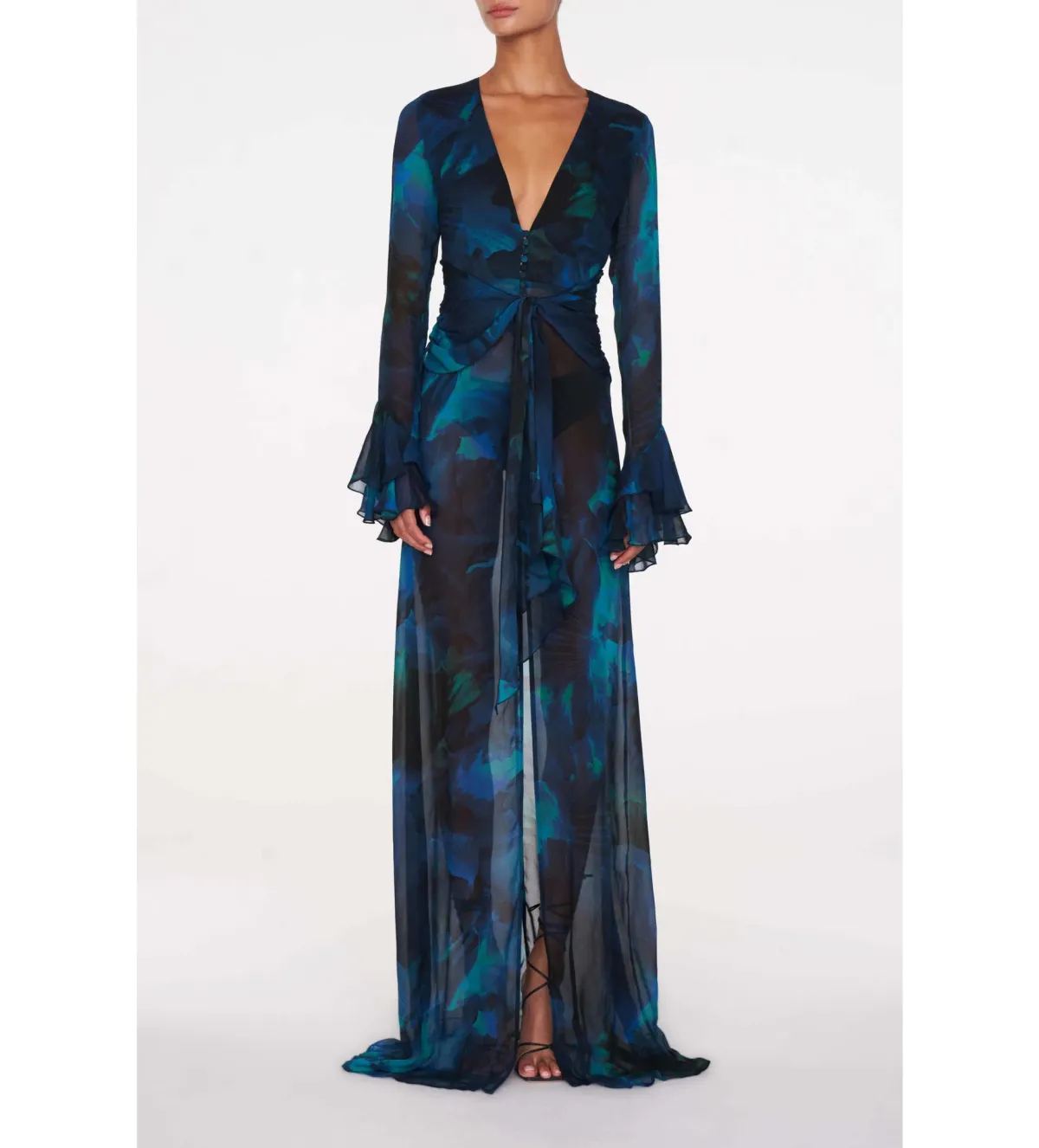 Rat & Boa Fiorella Maxi Dress Blue Size 12 for rent on The Volte - main image