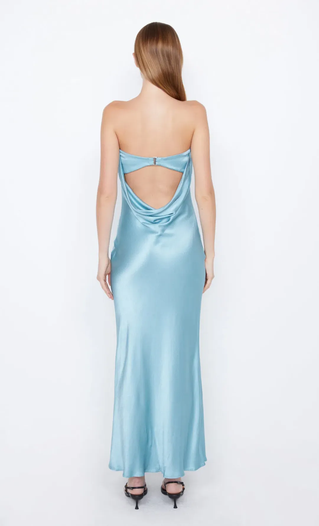 Bec & Bridge Moondance Strapless Dress Sea Spray Size 8 for rent on The Volte - main image