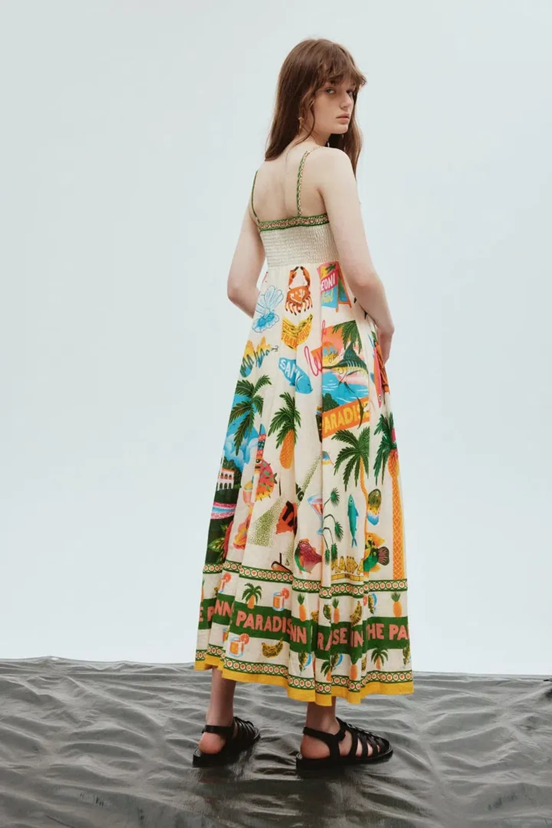 Alemais Paradiso Sundress Print Size 16  for rent on The Volte - main image