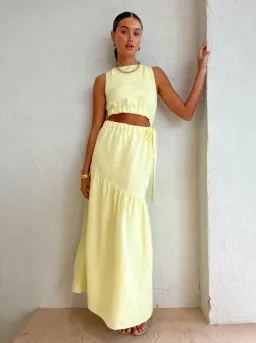 Sir The Label Francesca Dress In Butter Size 1/Au 8 for rent on The Volte - image 1