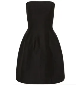 Aje Baret Strapless Mini Dress Black Size 8  for rent on The Volte - image 5