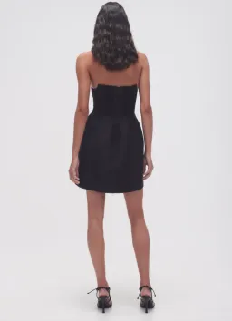 Aje Baret Strapless Mini Dress Black Size 8  for rent on The Volte - image 3