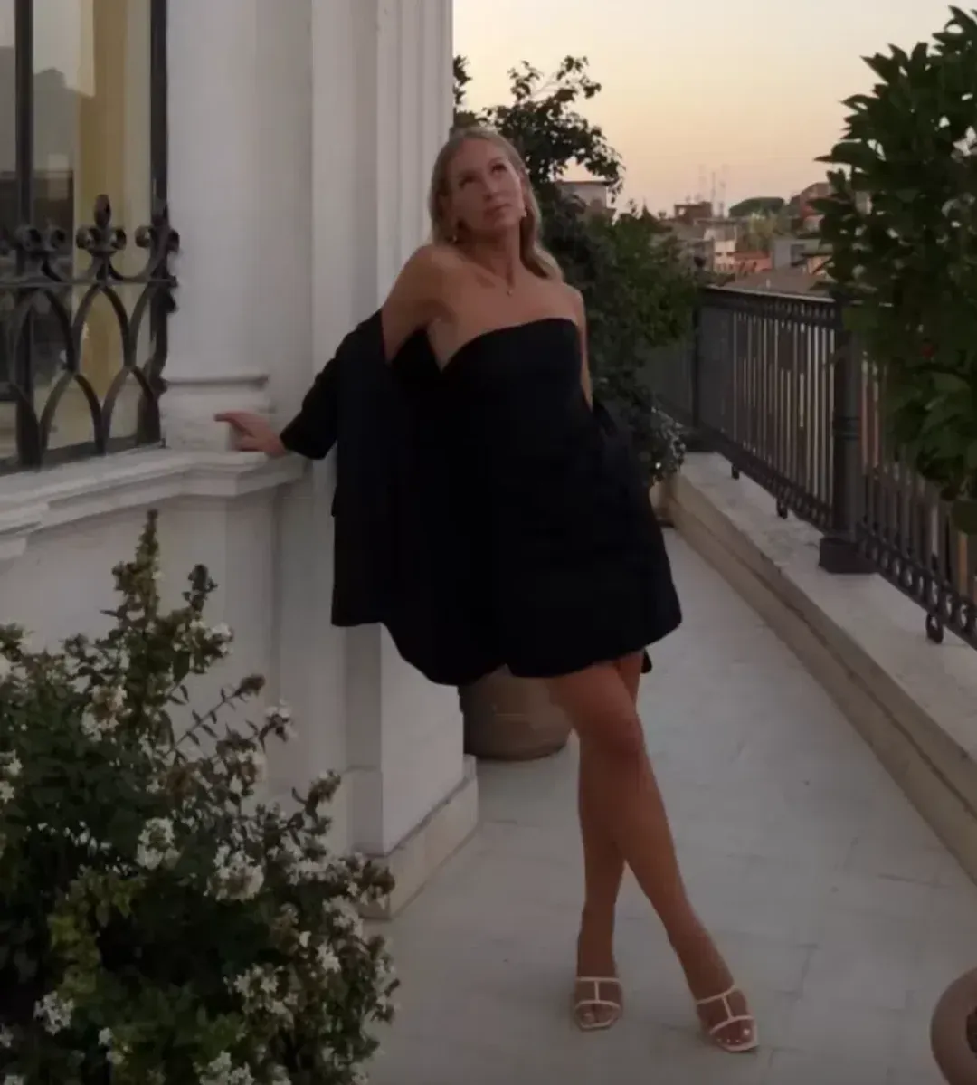 Aje Baret Strapless Mini Dress Black Size 8  for rent on The Volte - main image