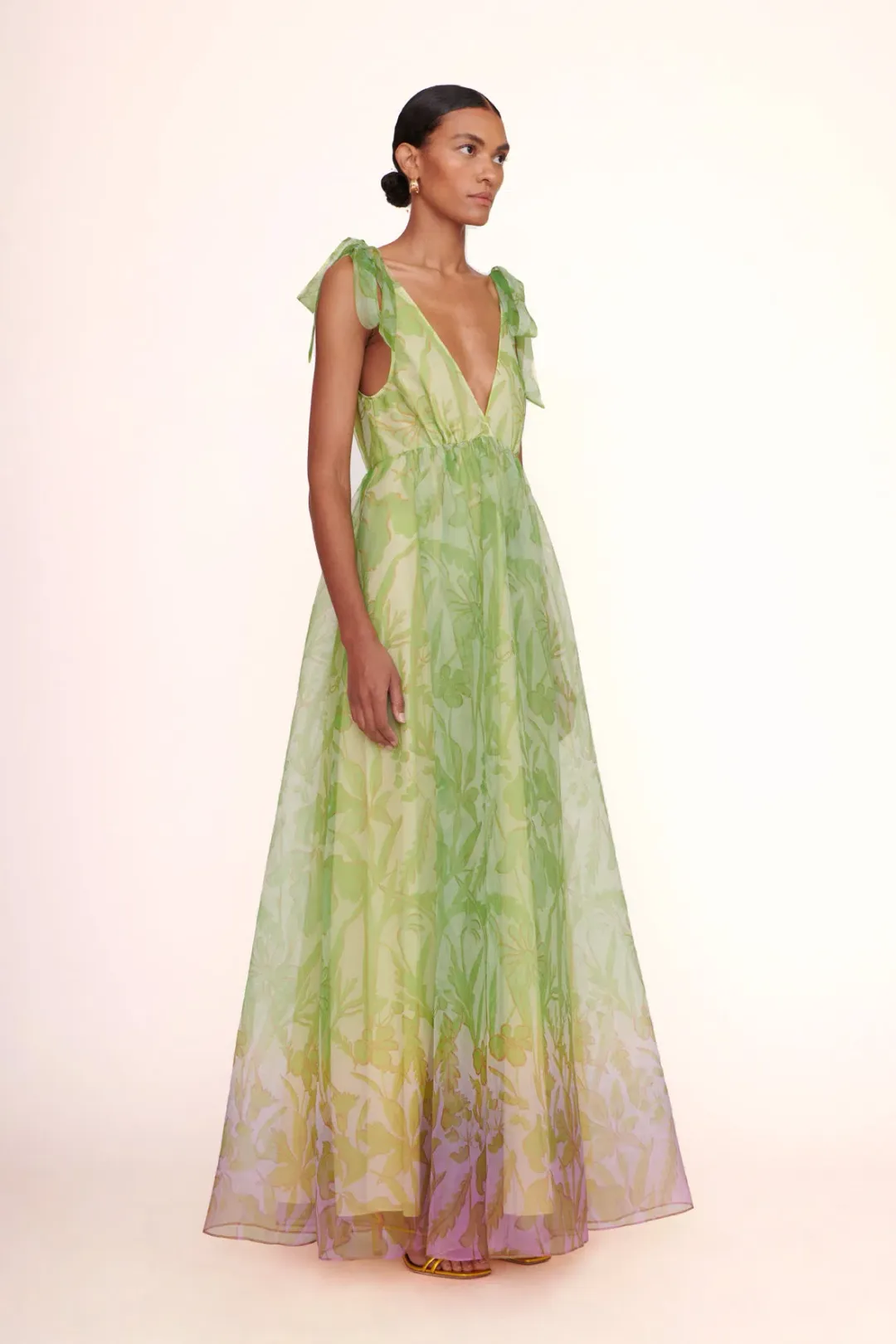 STAUD Dandelion Dress Lime Size 10  for rent on The Volte - main image