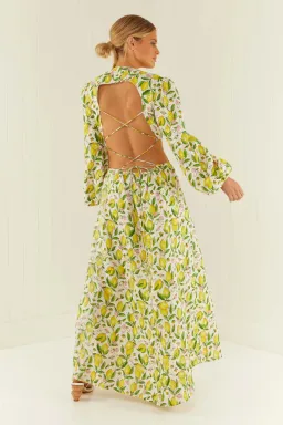 Palm Noosa Domino Dress Lemons Size 10 for rent on The Volte - image 2