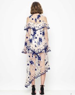 Alice McCall Mirage Gown Nude Blue Size 12 for rent on The Volte - image 3