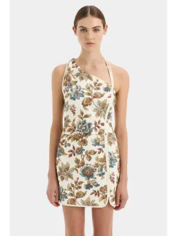 Sir the Label Eleanora Asymmetric Mini Dress in Viola Print Size 1 / AU 8 for rent on The Volte - image 2