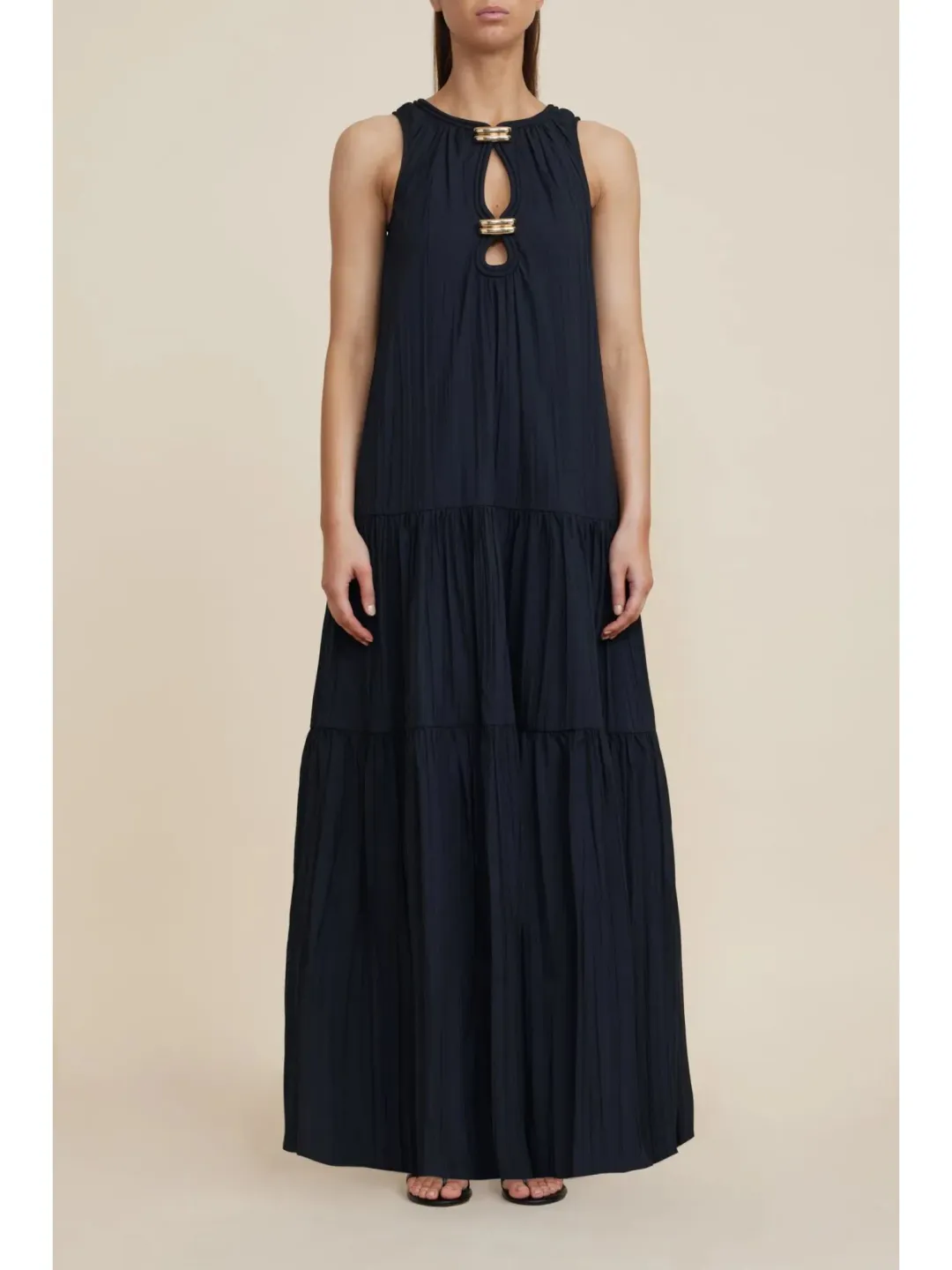 Acler Conara Maxi Dress in Black Size AU 14 for rent on The Volte - main image