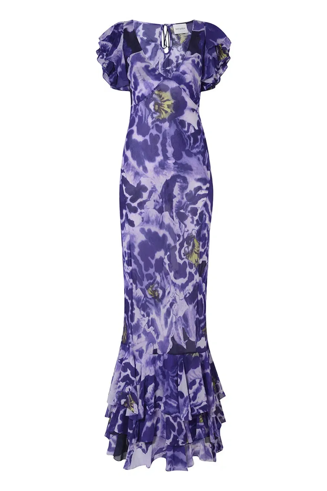 Rat & Boa Lucille Maxi Dress Purple Size S / AU 8 for rent on The Volte - main image