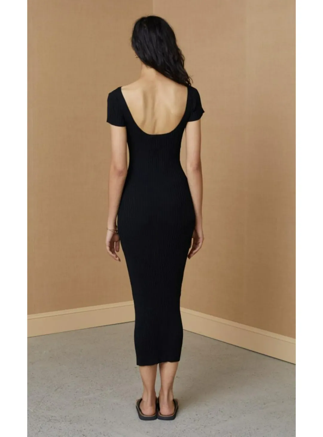 Bec & Bridge Elle Cut Out Midi Black Size AU 8 for rent on The Volte - main image