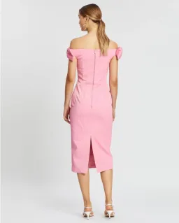Rebecca Vallance Winslow Midi Dress Pink Size 14 for rent on The Volte - image 3