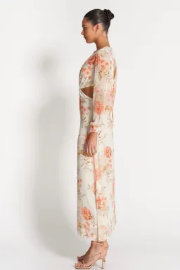 Sophia The Label Sara Open Back Midi Dress Rose White Size 8 for rent on The Volte - image 2