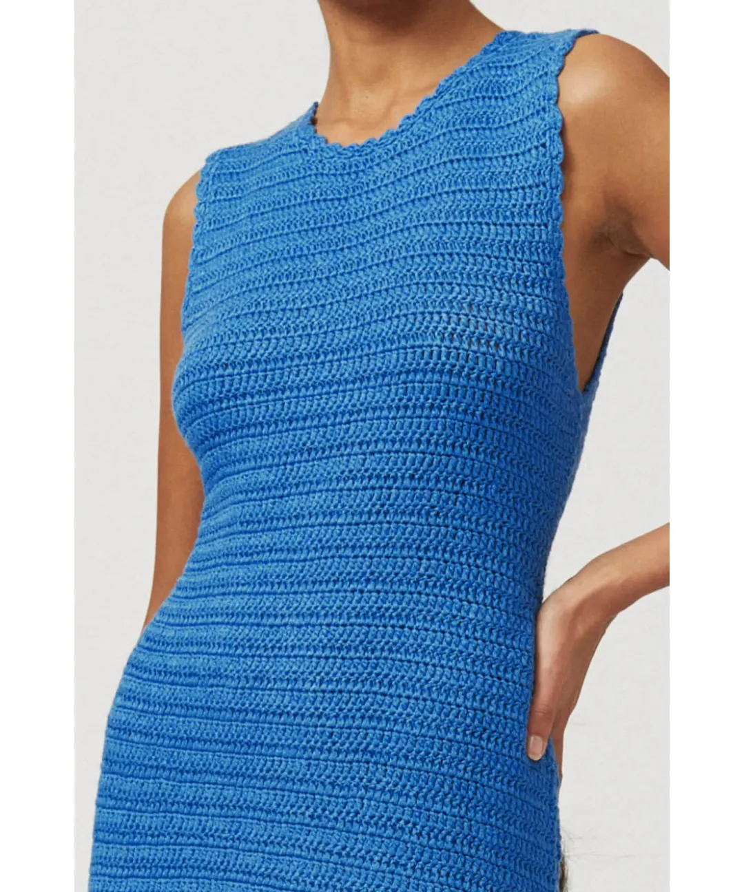 Suboo Elvira Crochet Dress Blue Size 6 for rent on The Volte - main image