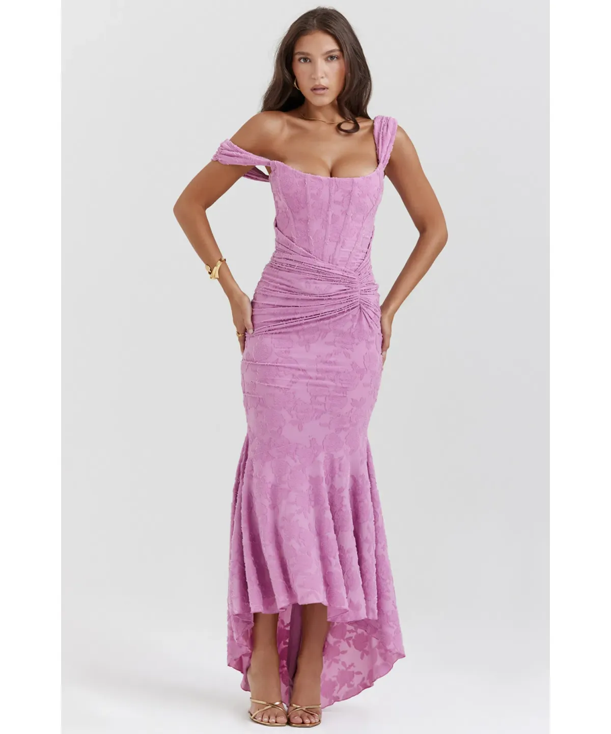 House Of CB Cesca Corset Rose Pink Dress XS / AU 6 for rent on The Volte - main image