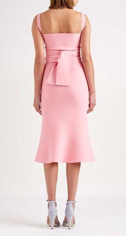 Scanlan Theodore Crepe Knit Bralette Dress Pink Size S / Au 8 for rent on The Volte - image 2
