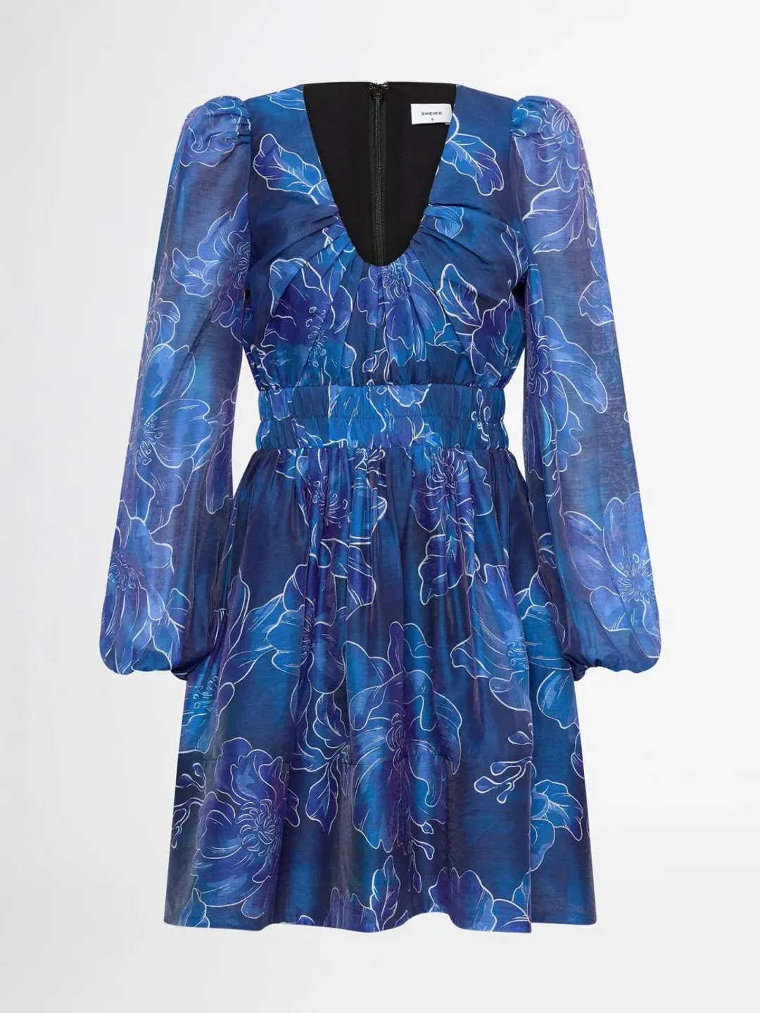 Sheike Tokyo Floral Mini Dress Blue Size 16 for rent on The Volte - main image