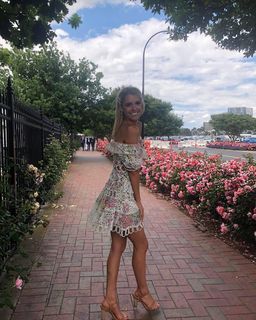 Zimmermann Heathers Off Shoulder Dress Garden Floral Size 6 for rent on The Volte - image 5