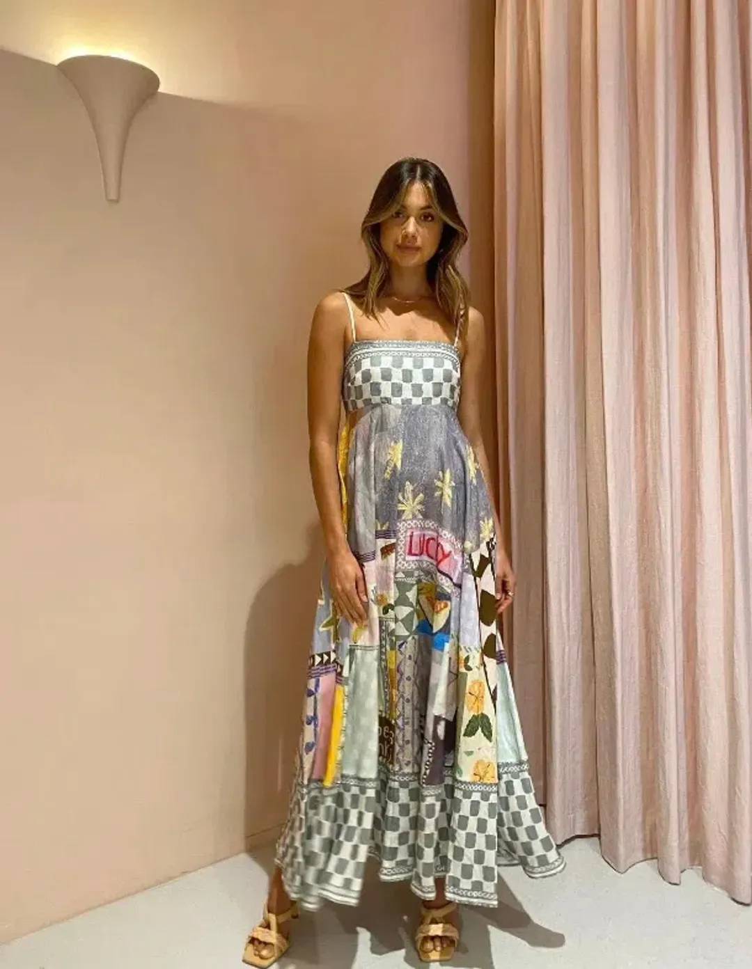 Alemais Emma Gale Sundress In Multi Size 8 for rent on The Volte - main image