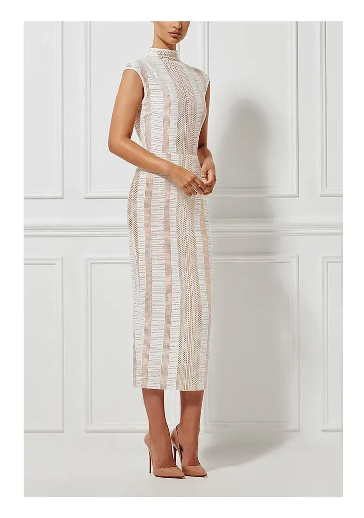 MISHA Chiara Lace Milk Dress White Size 6/XS for rent on The Volte - main image