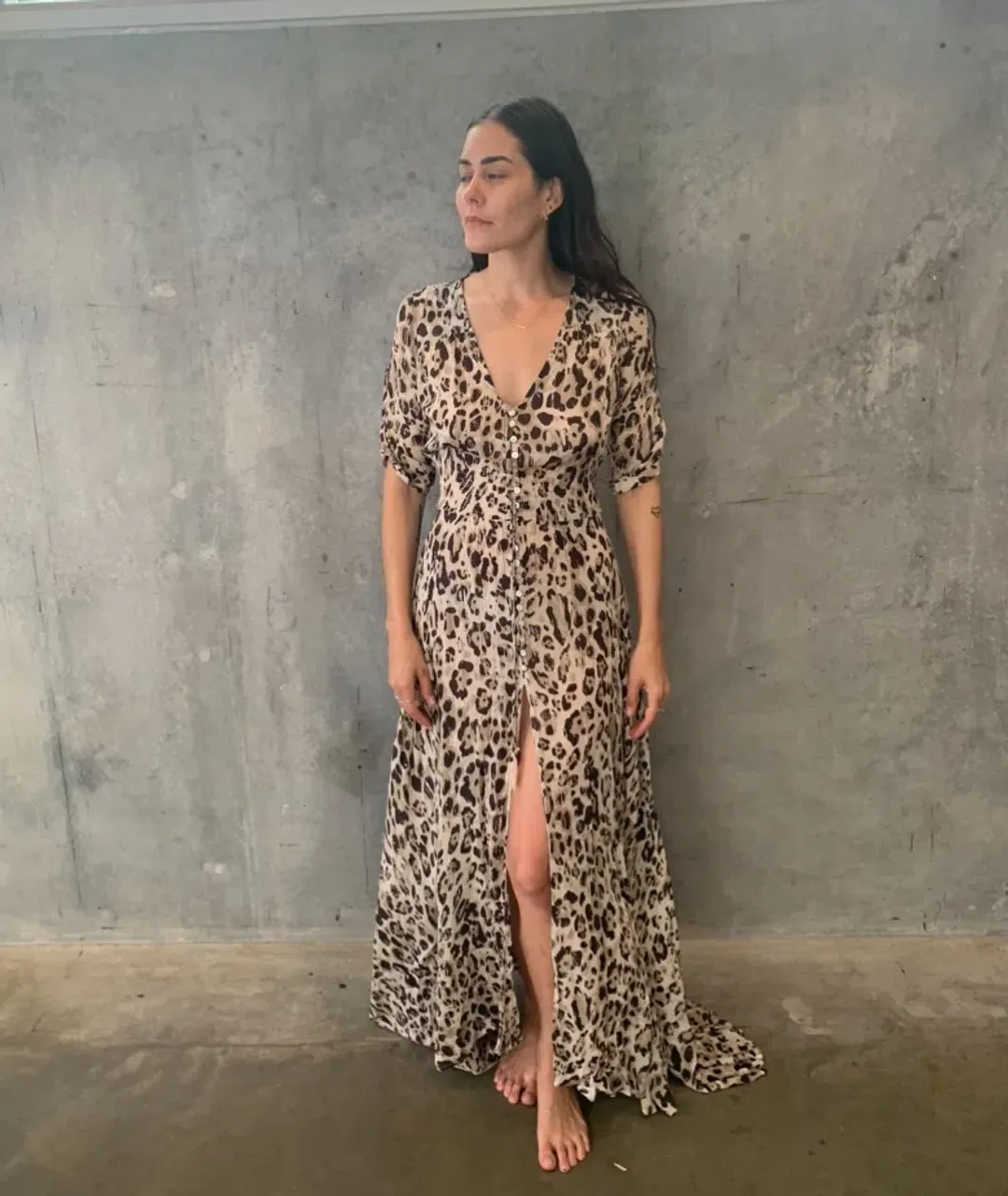 Spell Wild Ones Gown Animal Print Size M/AU 10 for rent on The Volte - main image